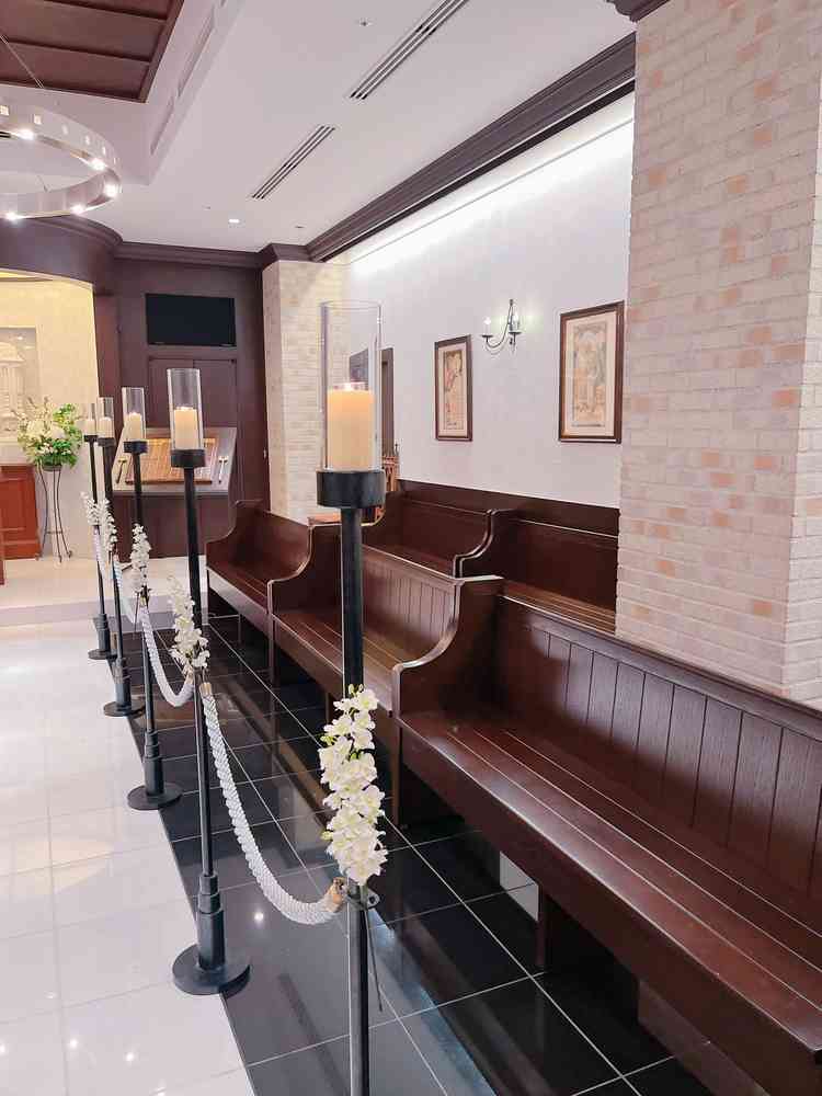 対面形式の式場です。