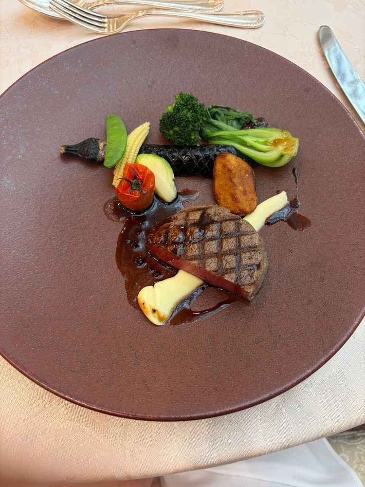 試食のステーキ