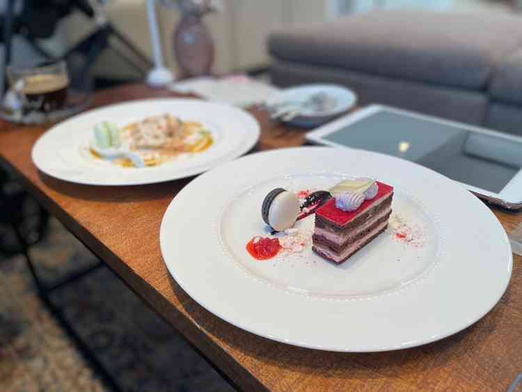 デザート。甘酸っぱく美味しかったです。