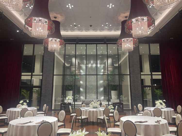 披露宴会場正面