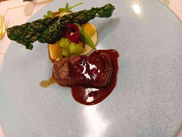 料理の写真です。お肉がおいしかったです。