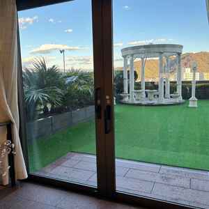 テラスも広々していて、眺めもよく良かった。