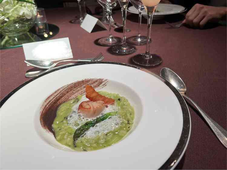 リゾット。美味しかった！一緒に頂いたノンアルコールカクテルも美味しかった。