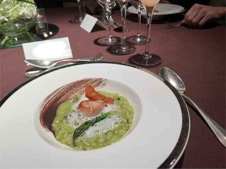 リゾット。美味しかった！一緒に頂いたノンアルコールカクテルも美味しかった。