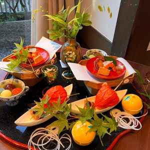 試食で頂いたお料理の一部です。一品一品が全て美味しかったです。また、縁起物も散りばめられていました。