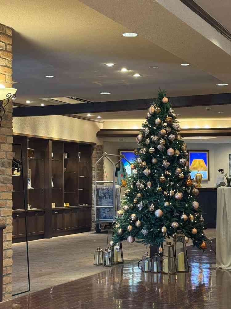 ロビーに飾ってあったクリスマスツリー