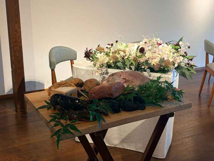 試食会で使用する食材を上記のように見せてくださり、シェフが一品ごとに説明して下さりとても丁寧でした。