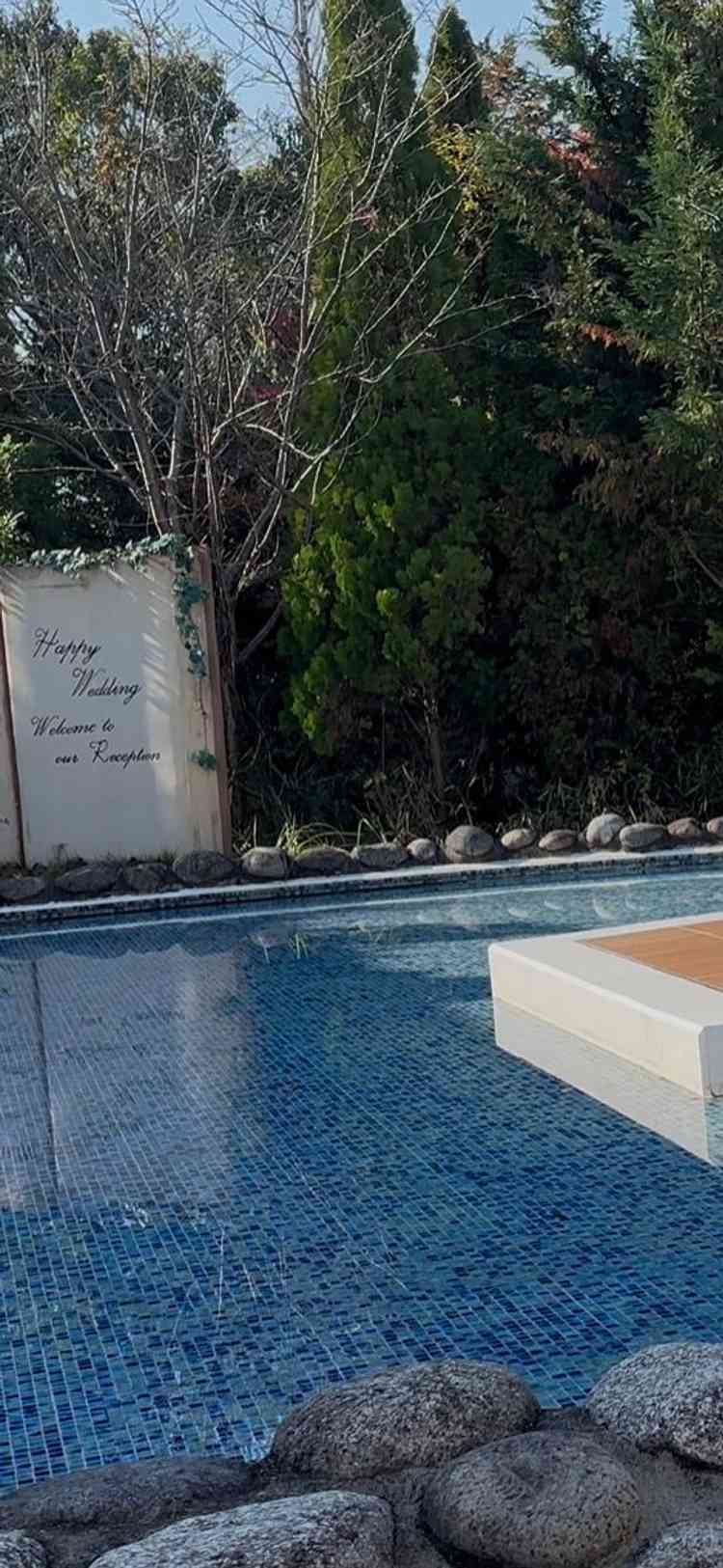 プールサイドのような写真が撮れます