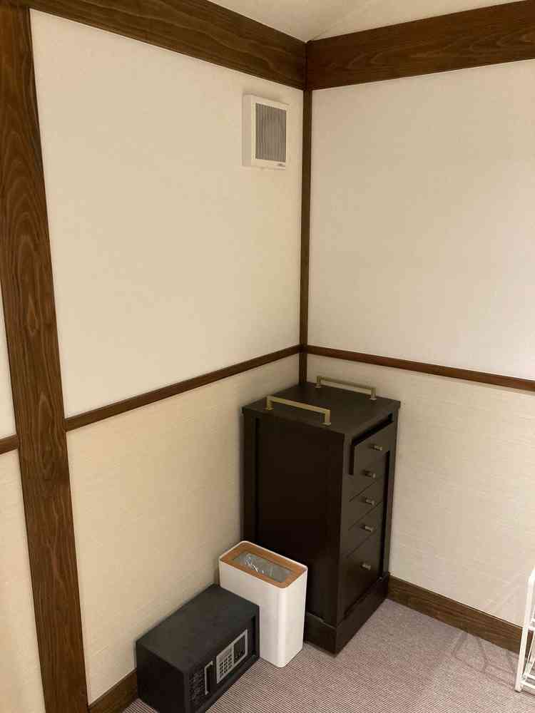 着替える部屋は綺麗で過ごしやすさを感じた。