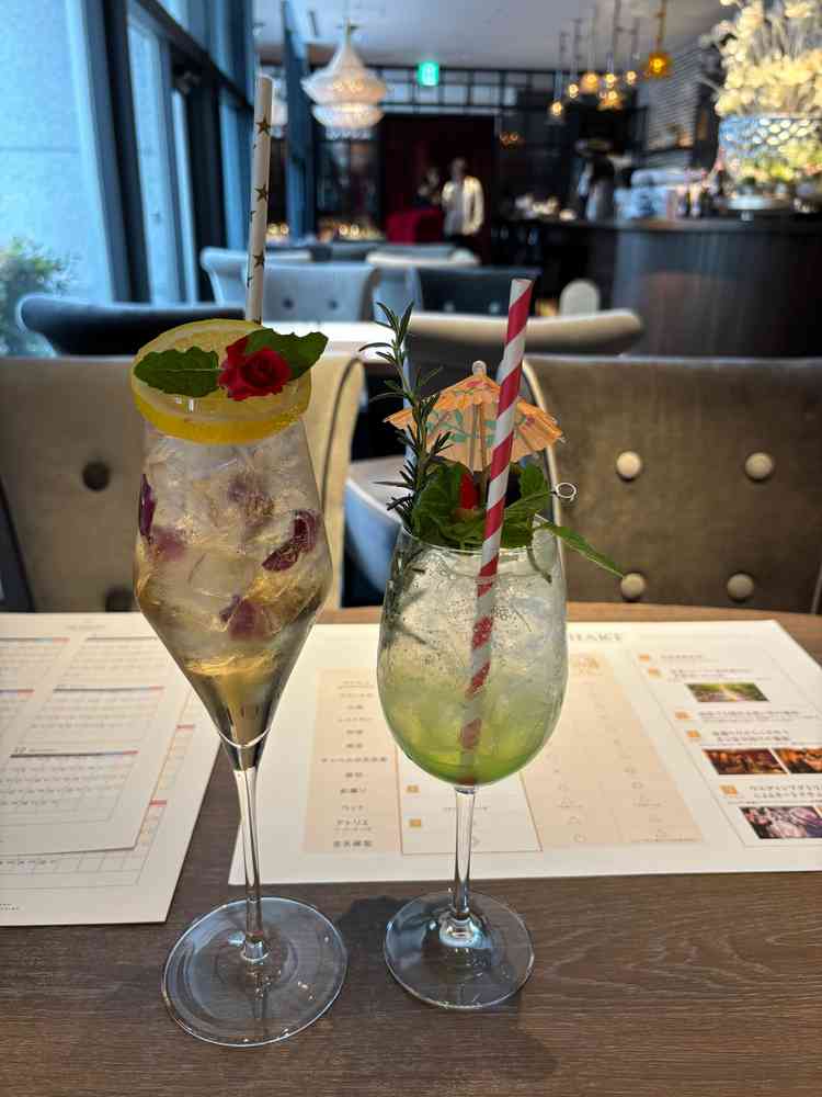 会場説明の時に出されたウェルカムドリンク。見た目もオシャレで美味しかったです♪