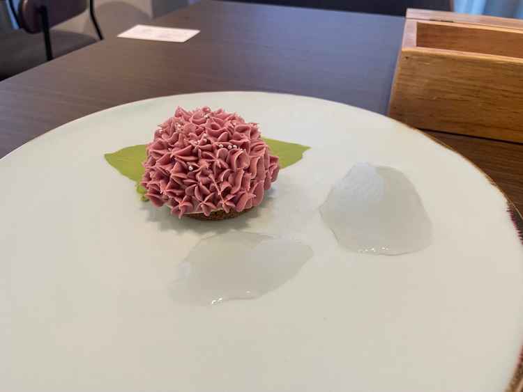 デザート。見た目もよく、味も素晴らしかった