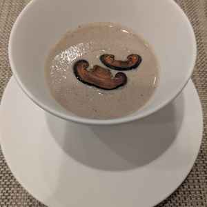 試食のきのこのポタージュ