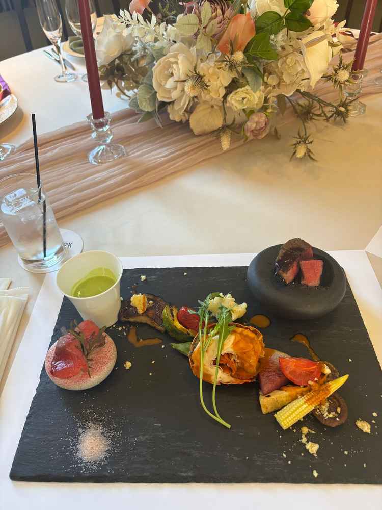 シェフからお料理の説明がありました。