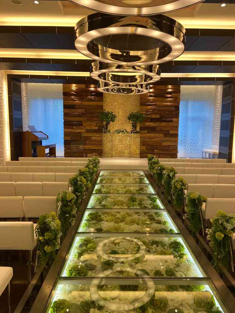 1フロア型のチャペル