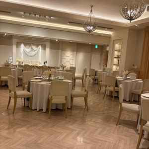 披露宴会場。二種類があった