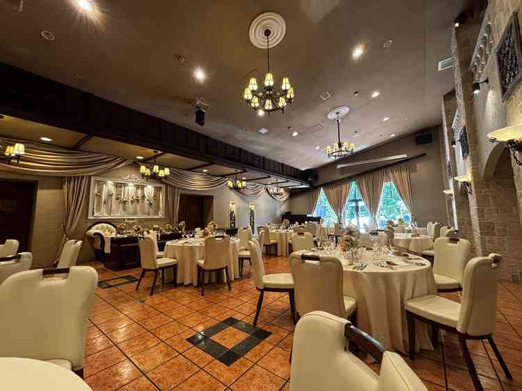 披露宴会場の雰囲気