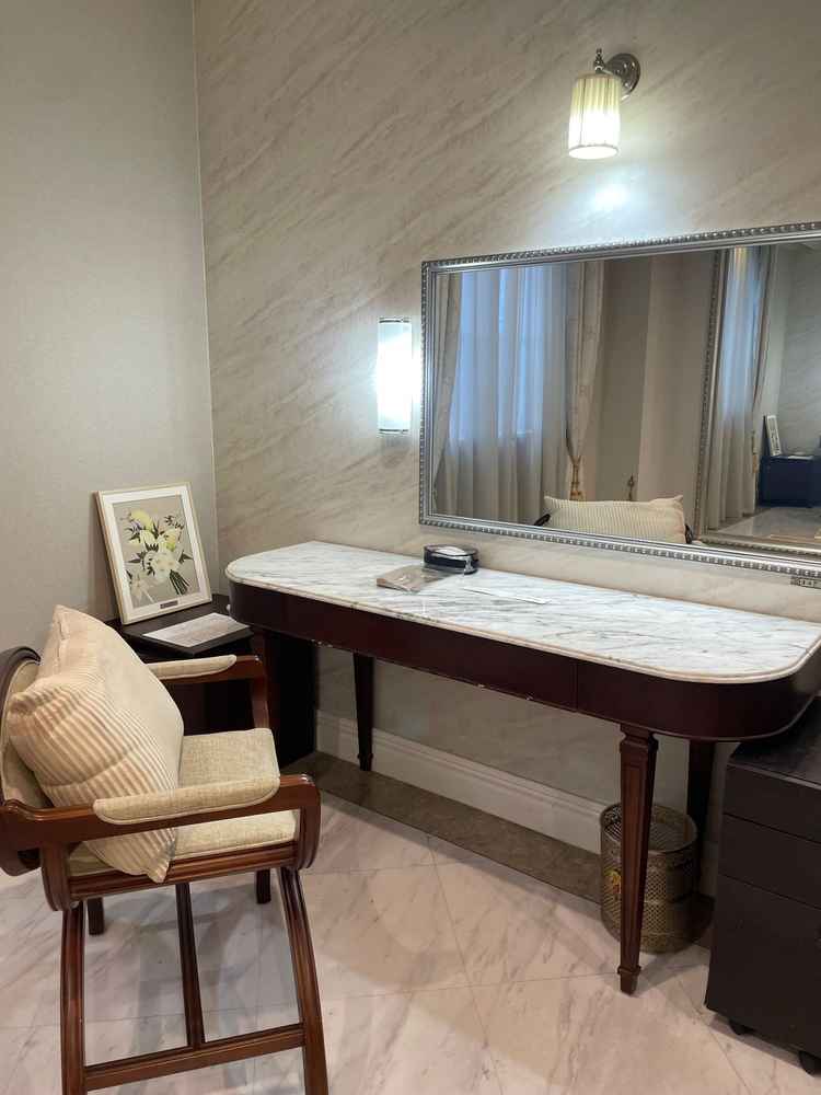 新郎新婦の控室。広くて落ち着いていた。