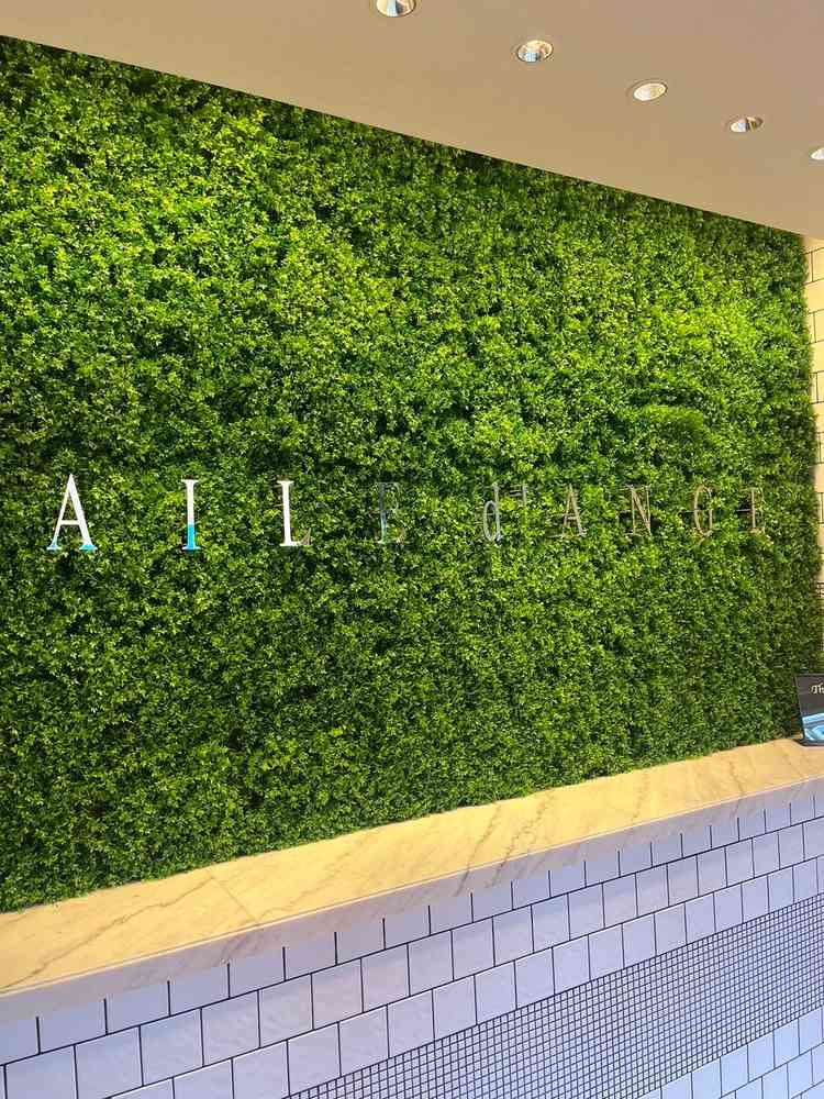 入り口入ってすぐに自然味溢れるロゴが現れて、とても爽やかな気持ちになりました