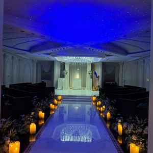 ライトアップ後(オプション)の挙式会場