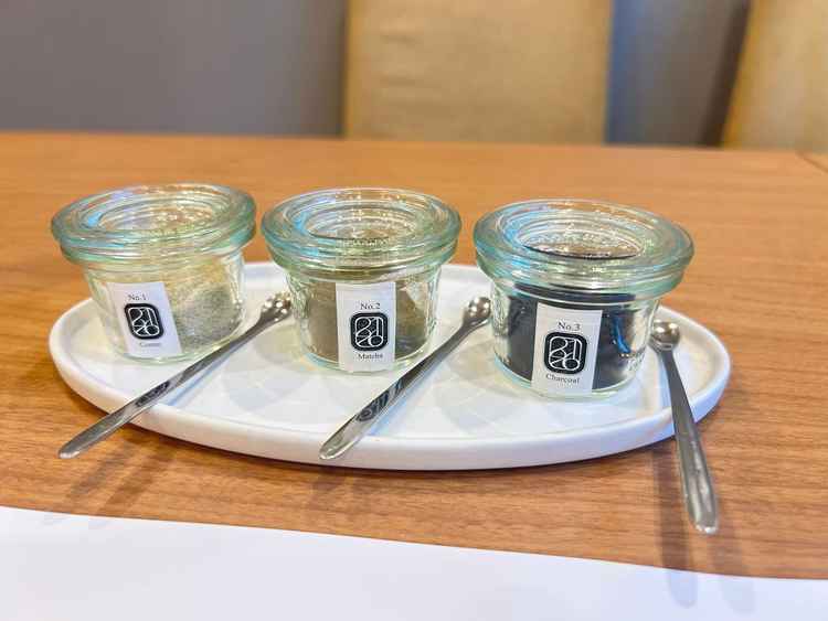 色々な風味の塩もあったので、味も変えて楽しめました。