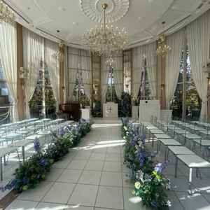 水のチャペルで噴水が良い