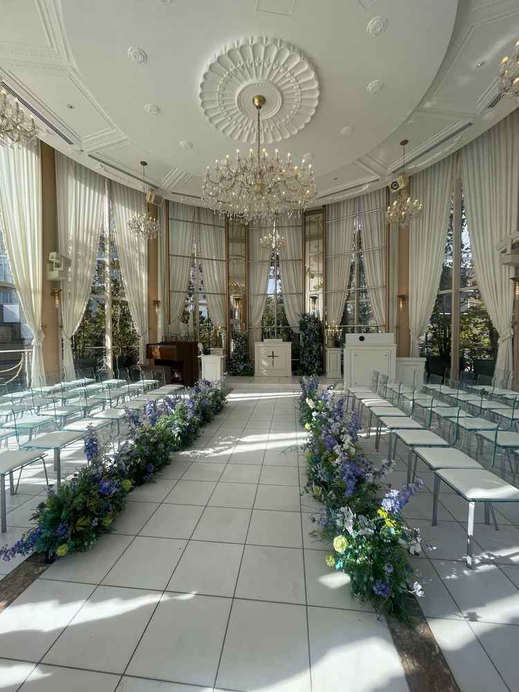 水のチャペルで噴水が良い