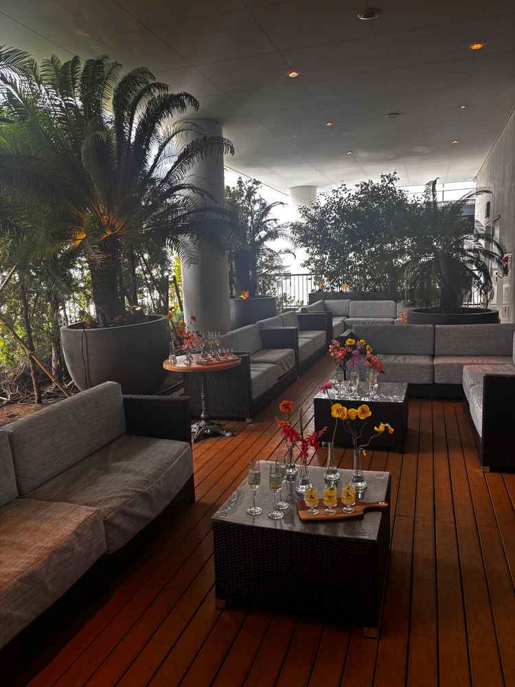 披露宴会場テラス