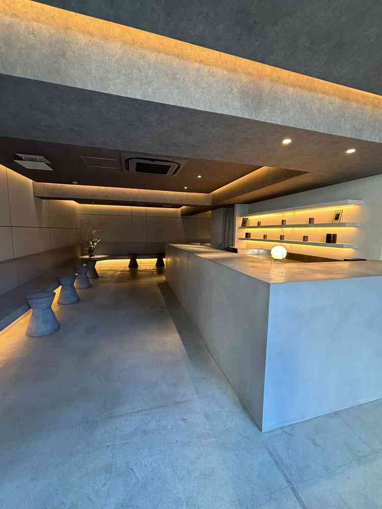 ゲストの待合室。この時点ですでに洗練された雰囲気でワクワクします。