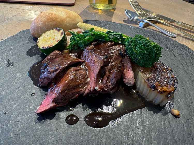 試食でいただいた牛肉と野菜の焼き物