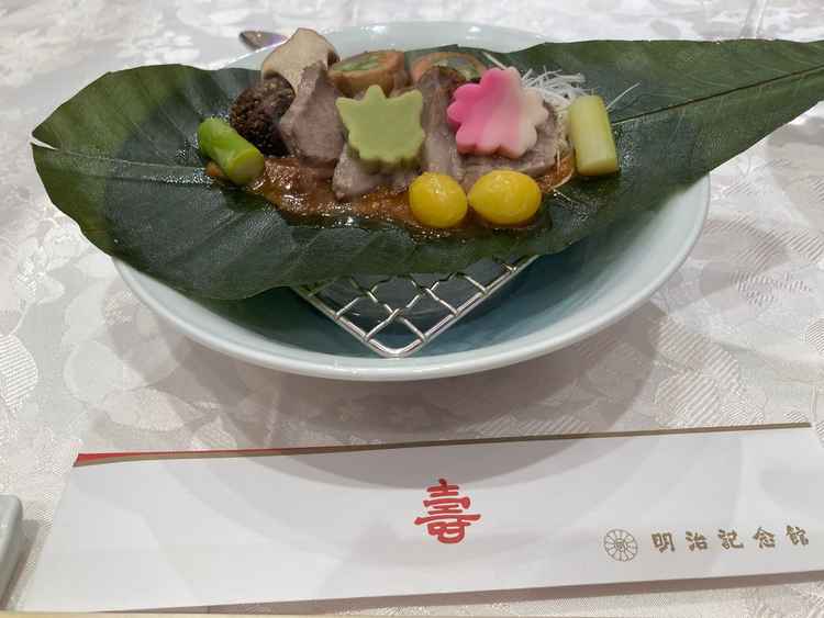 試食の和牛。どの食材も美味しかったです。