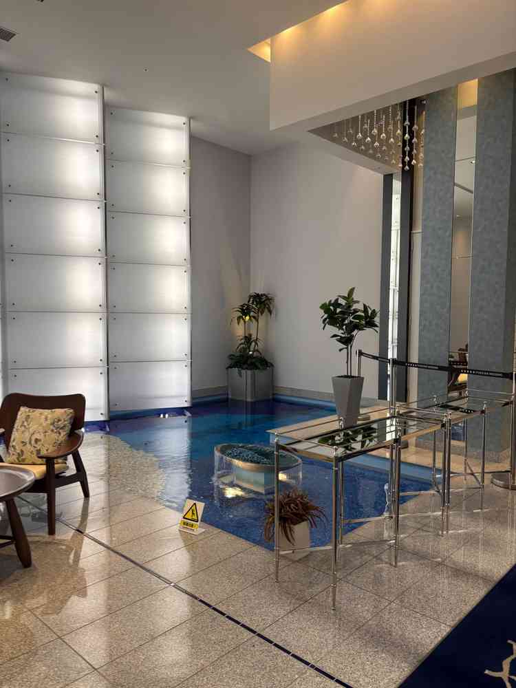 待合のラウンジにプールがそれぞれあるのも素敵でした