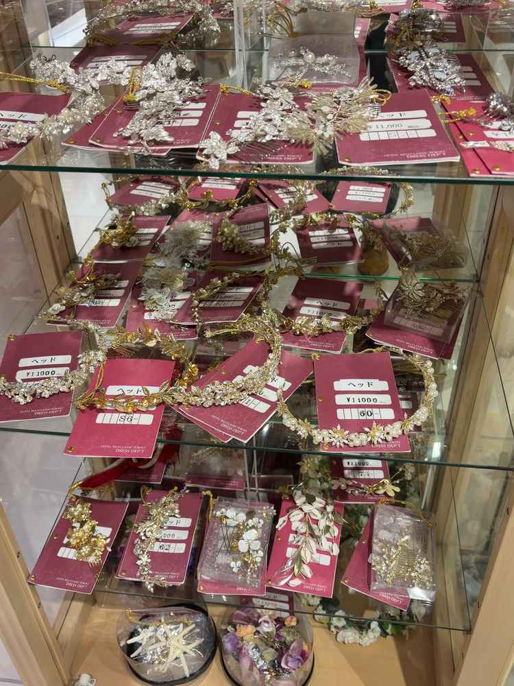 アクセサリーも豊富です。