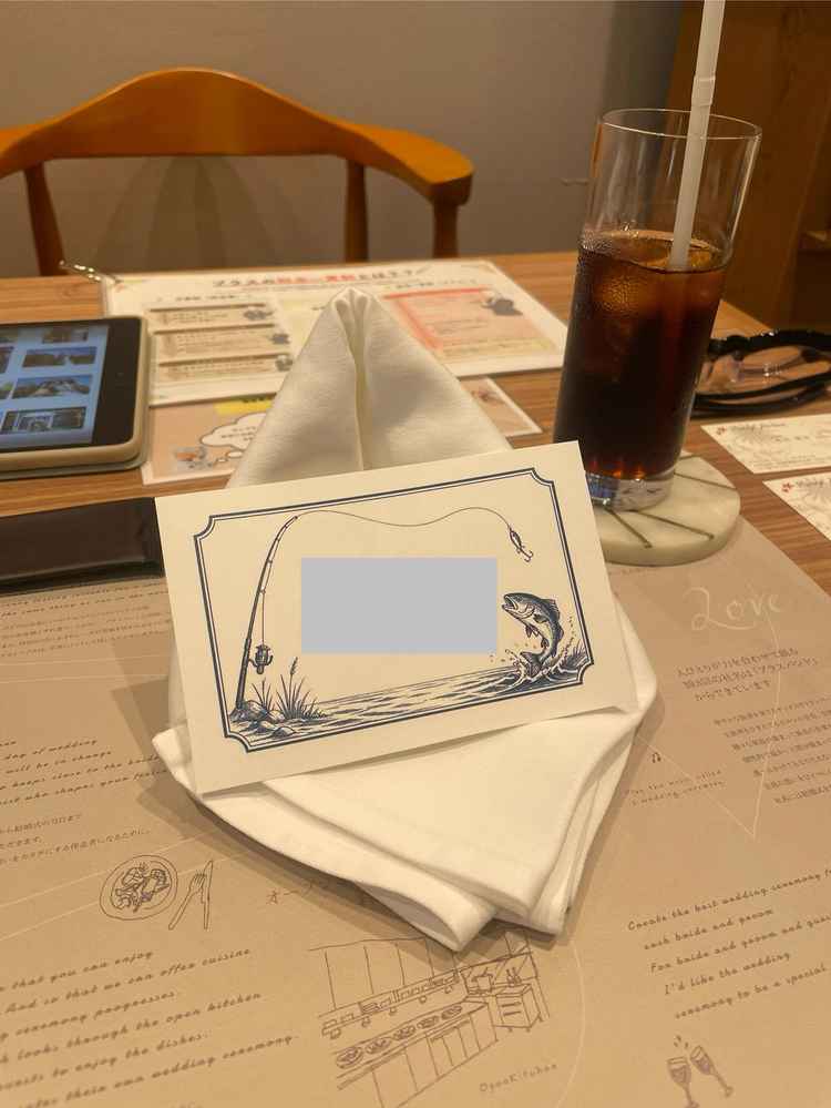 彼の方も釣り仕様になっていて、些細な心遣いがとても嬉しかったです。