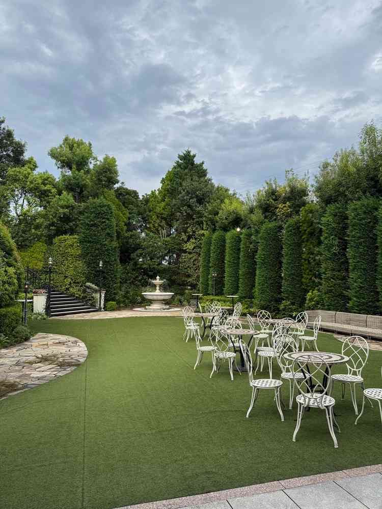 ガーデンが広く、色々と自由に使えるようです。