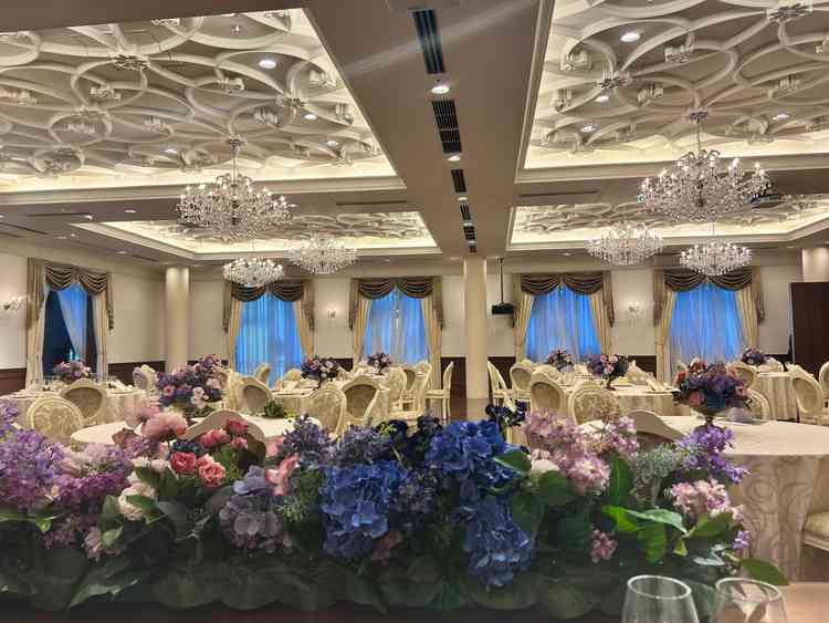 リュクスクラシカルの会場です。新郎新婦目線での会場雰囲気です。
