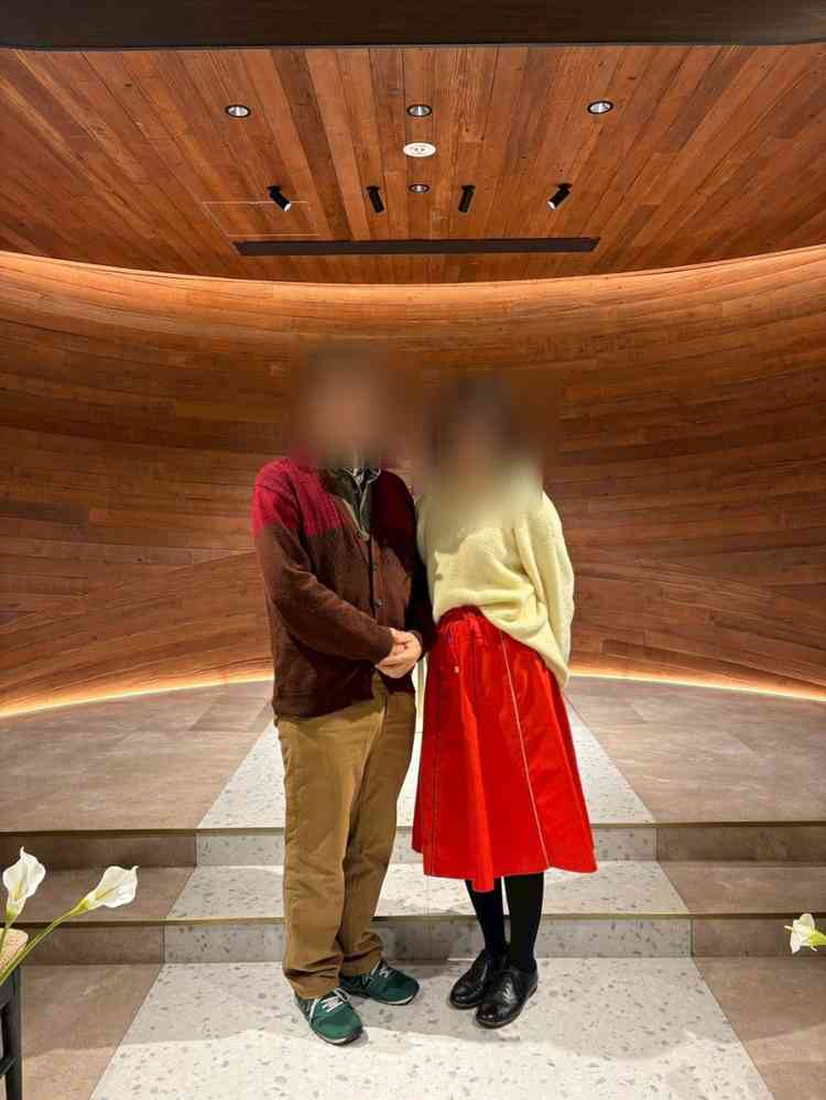 チャペルの見学で撮っていただいた写真