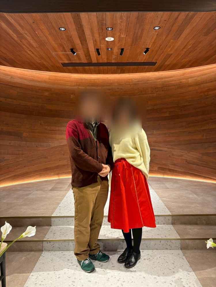 チャペルの見学で撮っていただいた写真