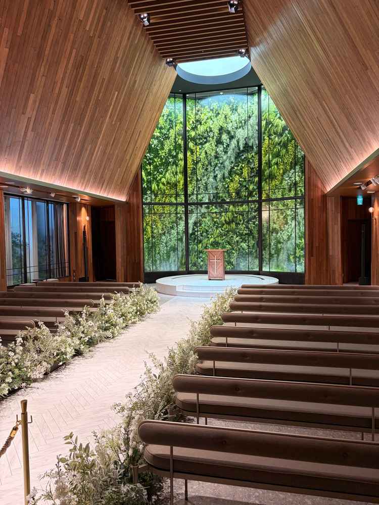 天気に関係なく結婚式を想定されて素晴らしかった。