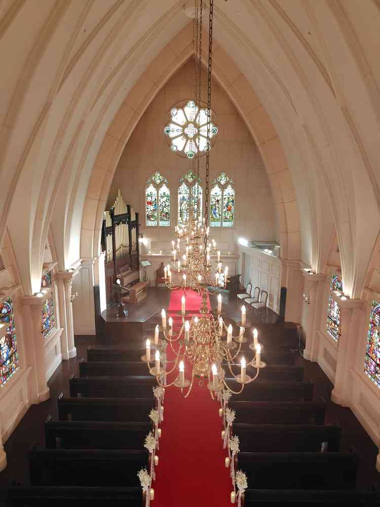 教会の写真　2階から