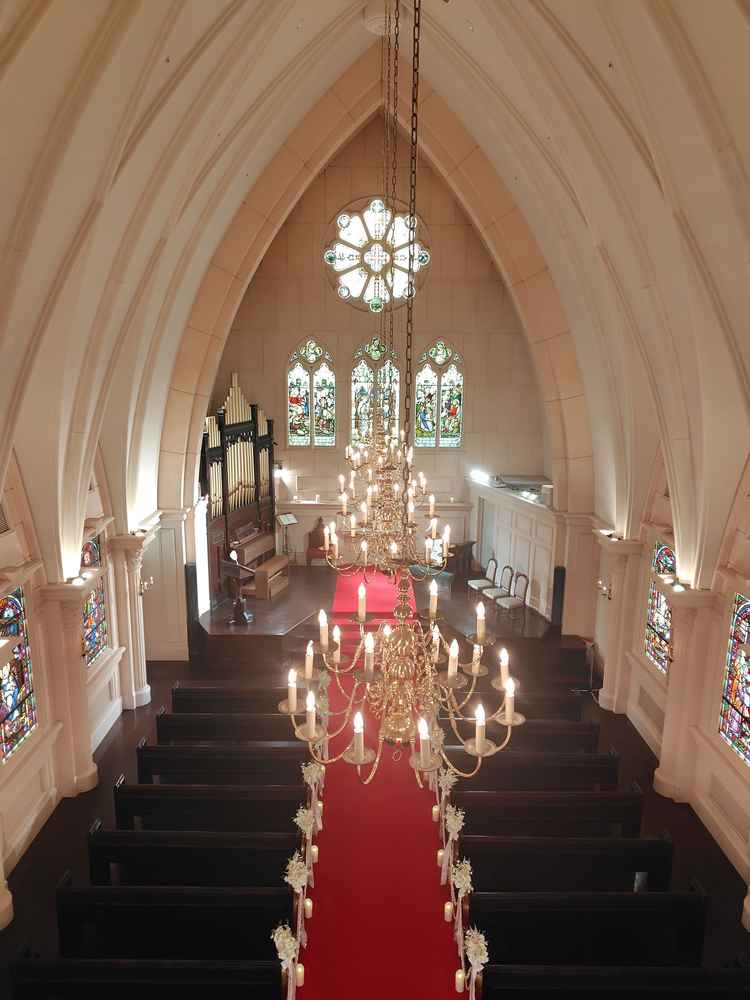 教会の写真　2階から