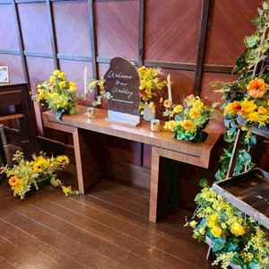 3つある披露宴会場のひとつの入口です。大人びた落ち着いた様子で、とても気に入りました。