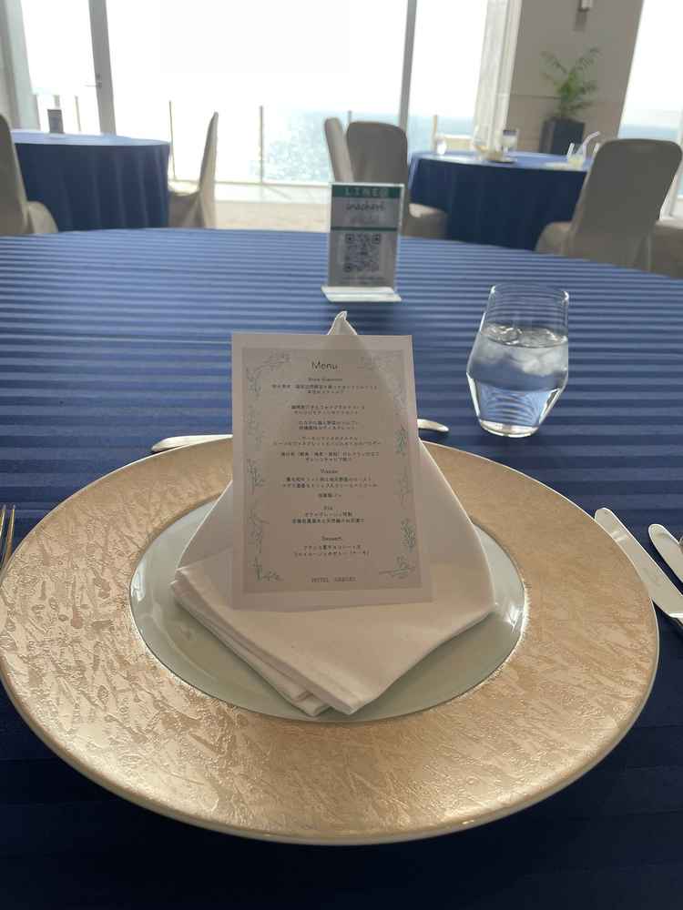 試食の時のメニューがこのような形で置いてました