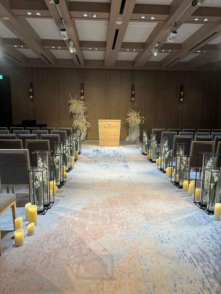 挙式会場① 厳かで格式をかんじられる会場であった