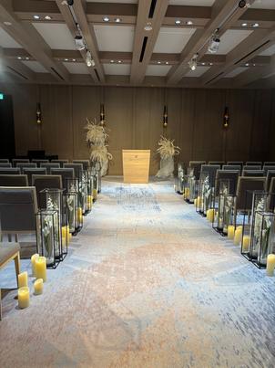 挙式会場① 厳かで格式をかんじられる会場であった