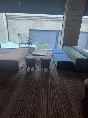 招待客の待合　広く、ホテルならではだと感じました