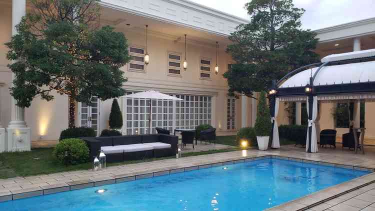 解放感のあるガーデンテラス。ゲストたちに喜んでもらえると思った。