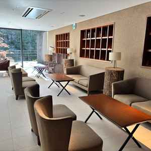 ゲストルームクスの木をインテリアで使っている演出がすごいと思いました。