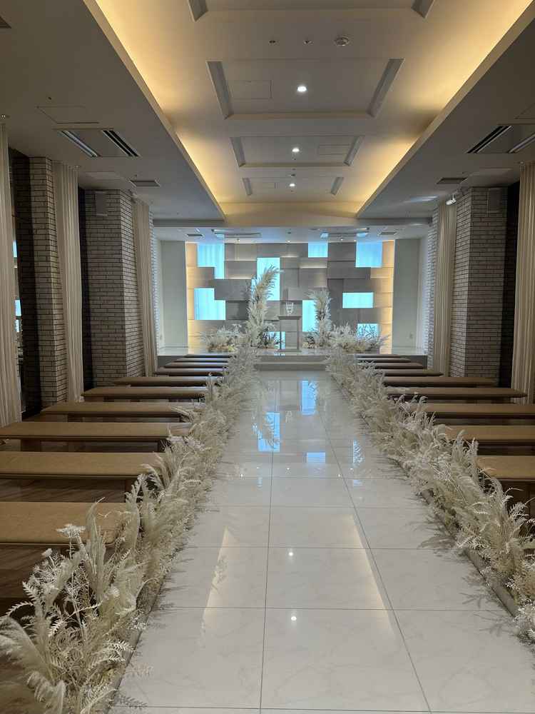 明るくナチュラルな挙式会場