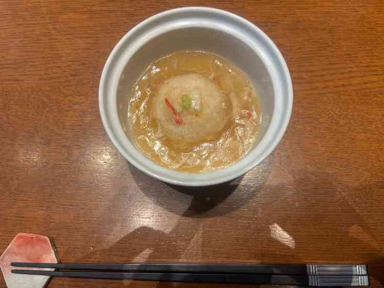 試食のあんかけもち米蒸し