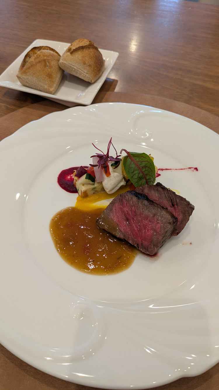 試食で出していただいた、牛肉。程よく脂が乗っていて、とても美味しかったです。